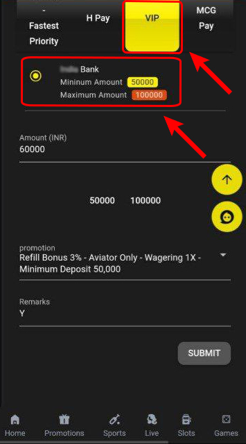 Exclusive VIP UPI Portal