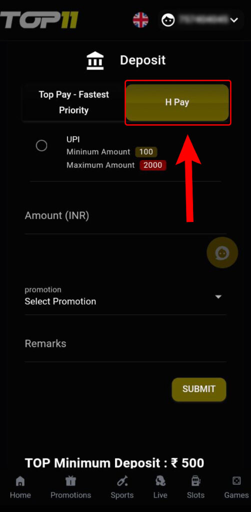 H Pay UPI Portal